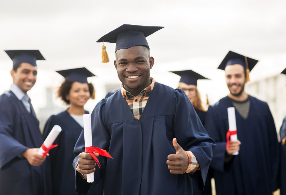 Black-college-student-celebrates-graduation